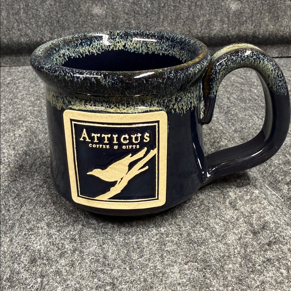Sunset Hill Stoneware Navy Ceramic Coffee Mug Hsnd Crafted in the USA